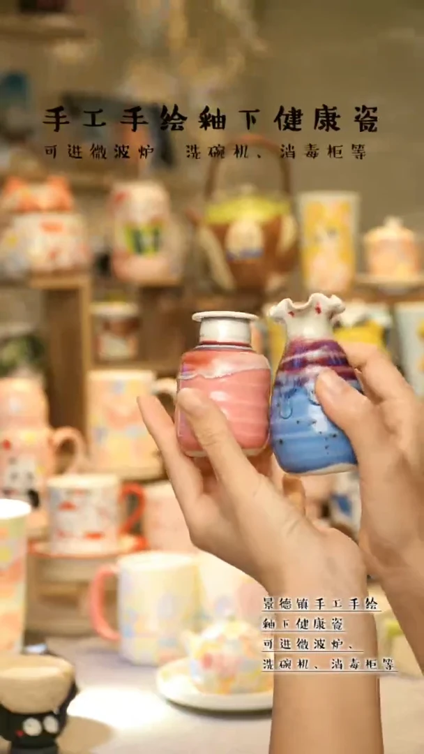 【闪购商品】杯陶瓷景德镇高温釉下彩&L016