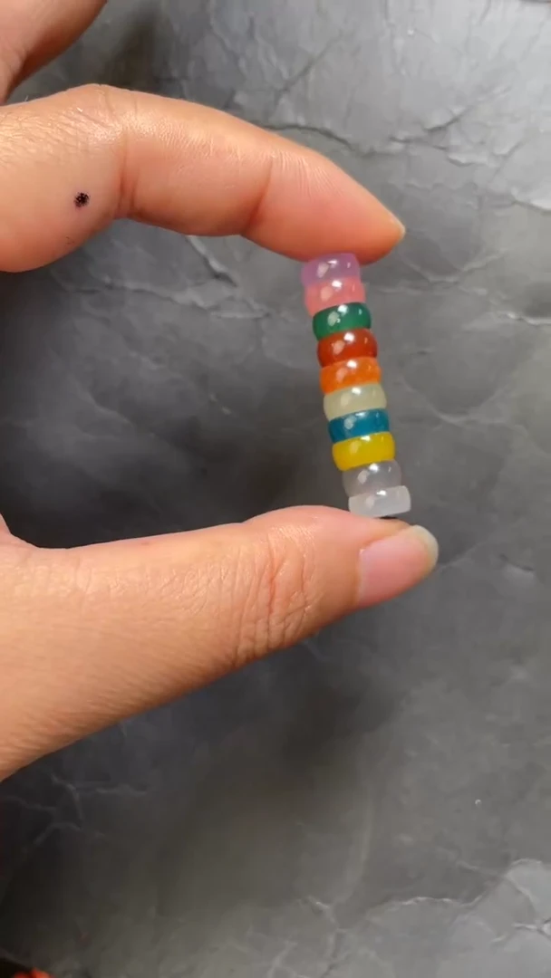 未镶嵌116玛瑙/玉髓配饰--8*3.3