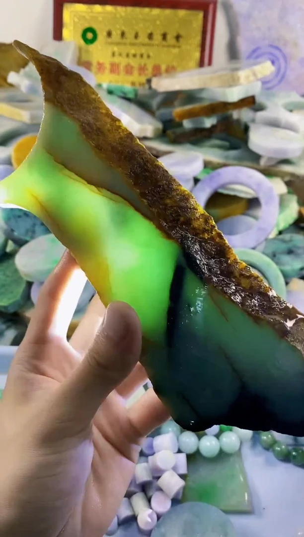翡翠裸石纯天然A货翡翠25
