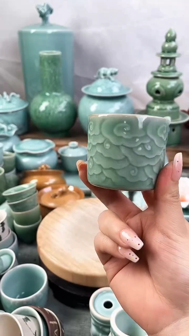 全手抽奖 特价 微瑕 慧仙青瓷 不退换货