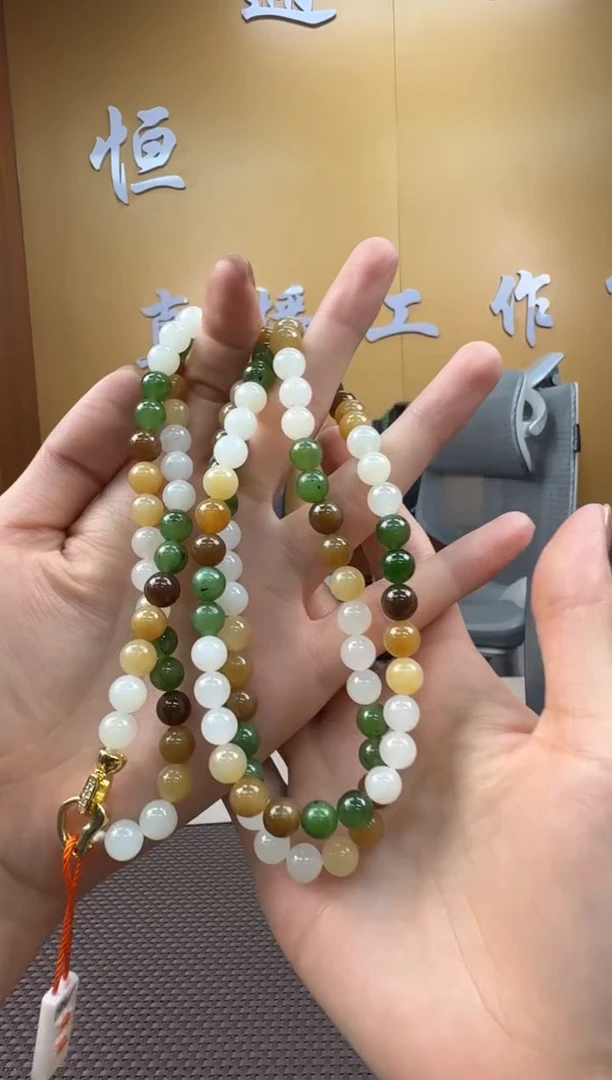 和田玉未镶嵌颈饰项链7-8