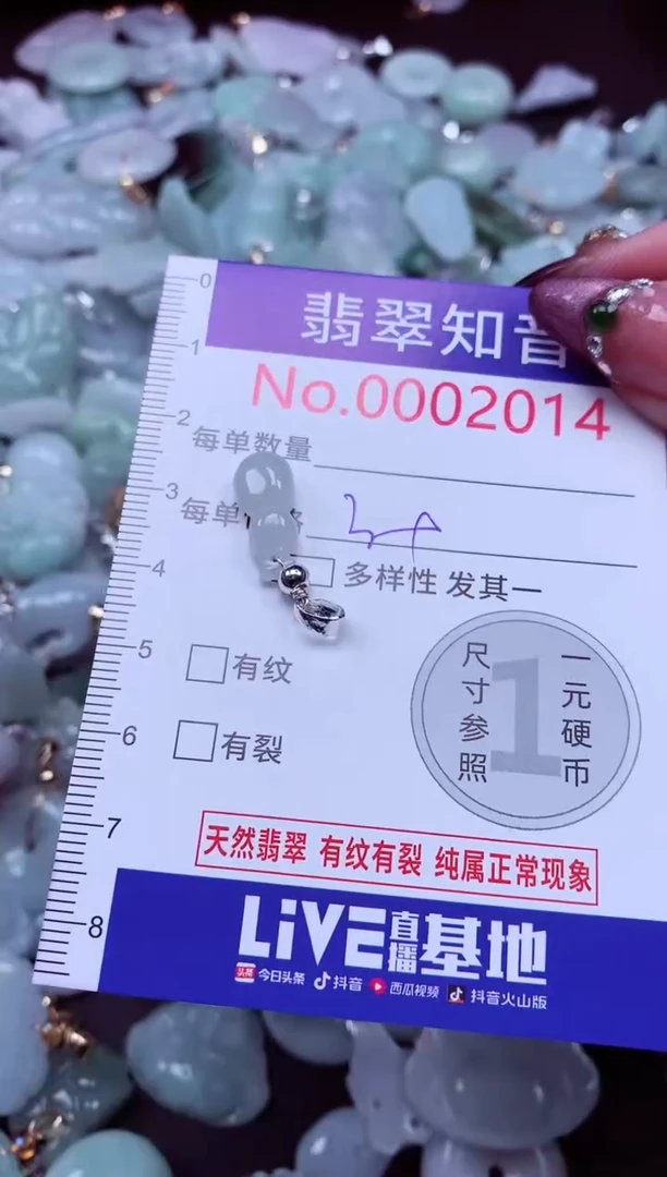 吊坠(不含链)未镶嵌翡翠2015