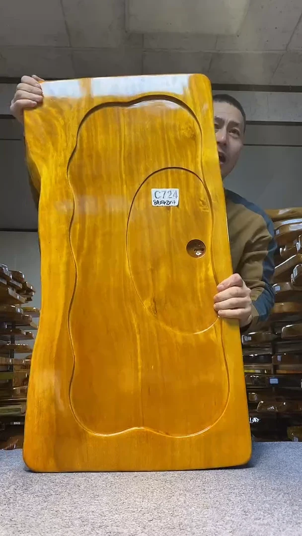 实木原木茶盘 一物一拍(不含配件）