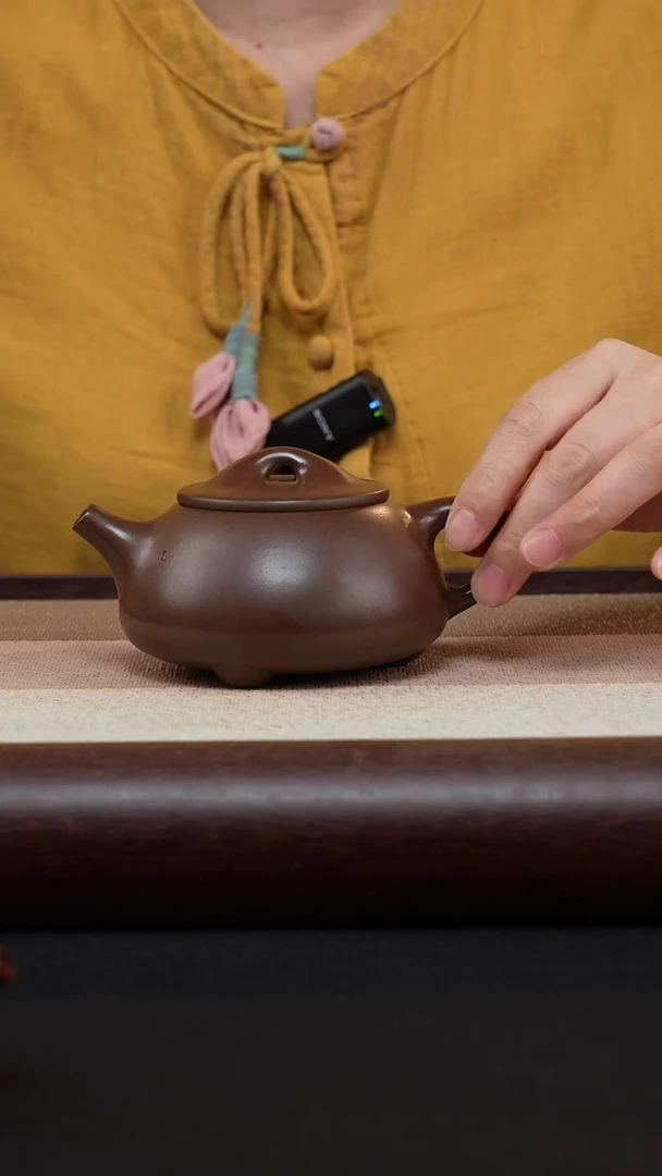 【闪购商品】紫砂茶壶底槽清-景舟石瓢MH-1724