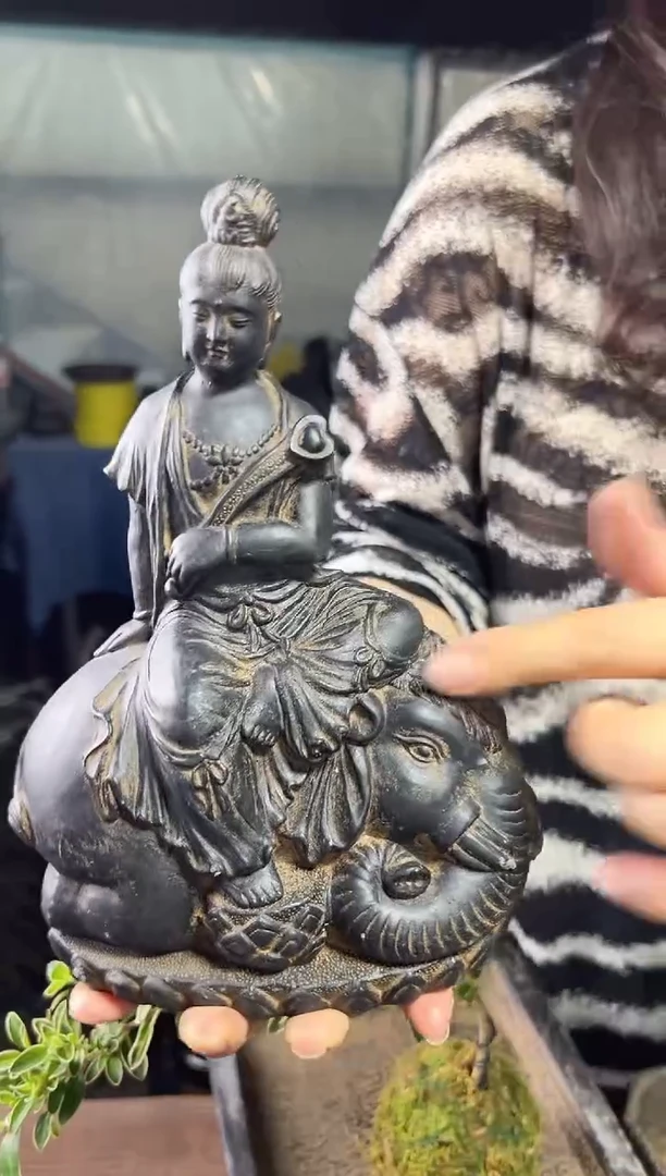 陶土【火山泥】普贤菩萨