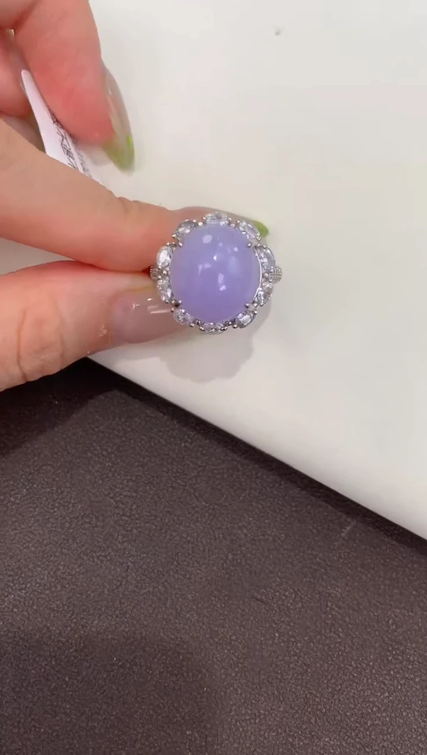 颈饰银S925镶嵌翡翠天然缅甸a货翡翠