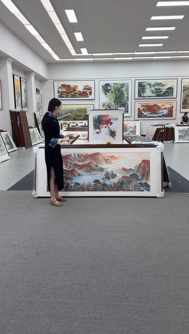 国画手绘  172*85  鸿运当头