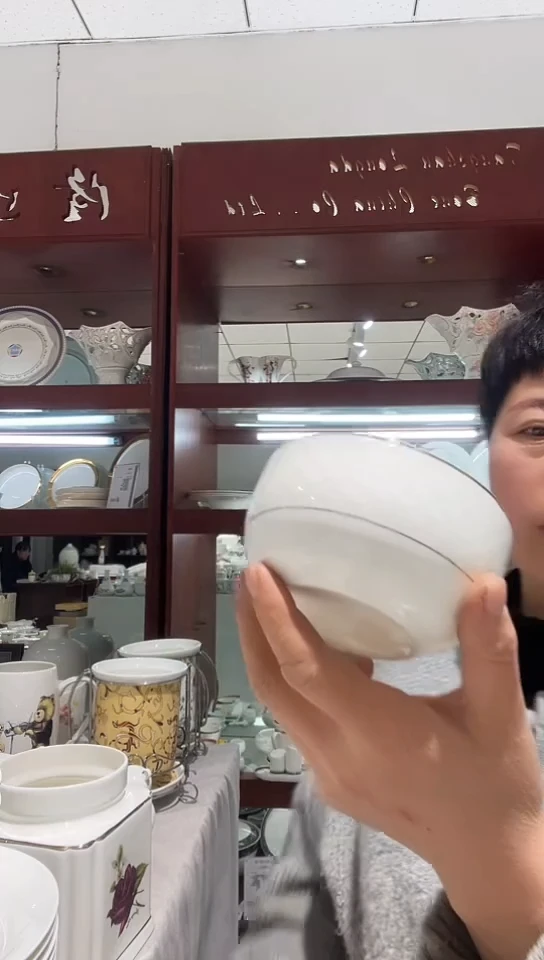 骨瓷隆达骨瓷4.25碗4个