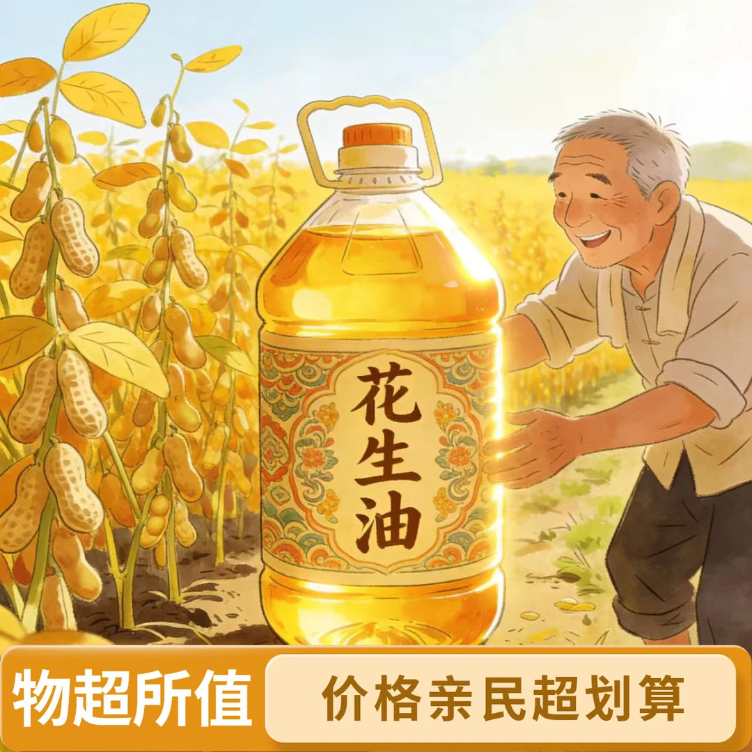 （浓香纯正）5升装农家压榨浓香花生油