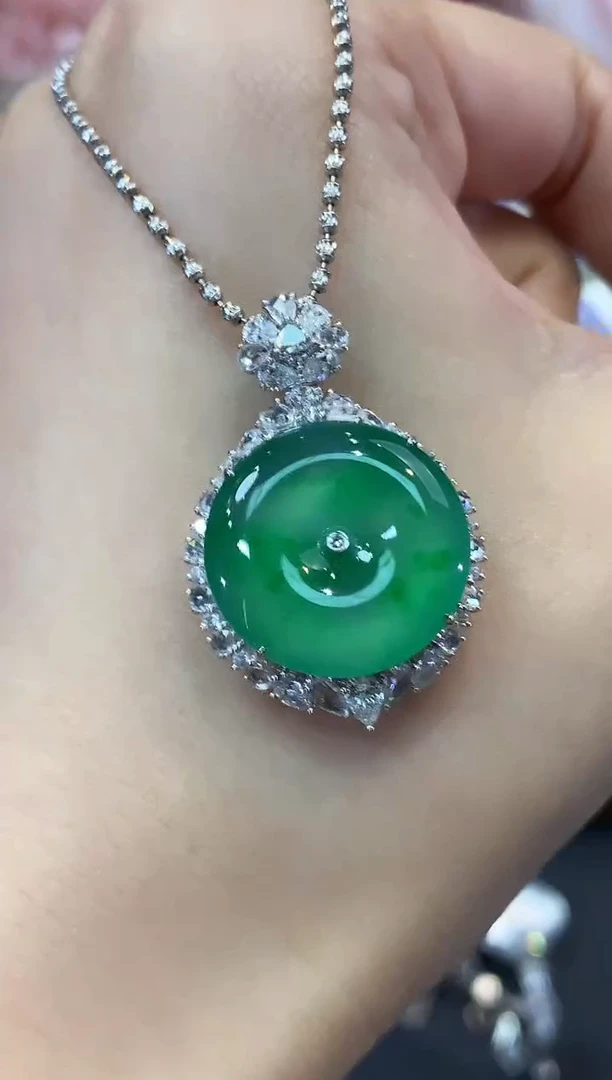 吊坠(不含链)18K金镶嵌翡翠紫*C169