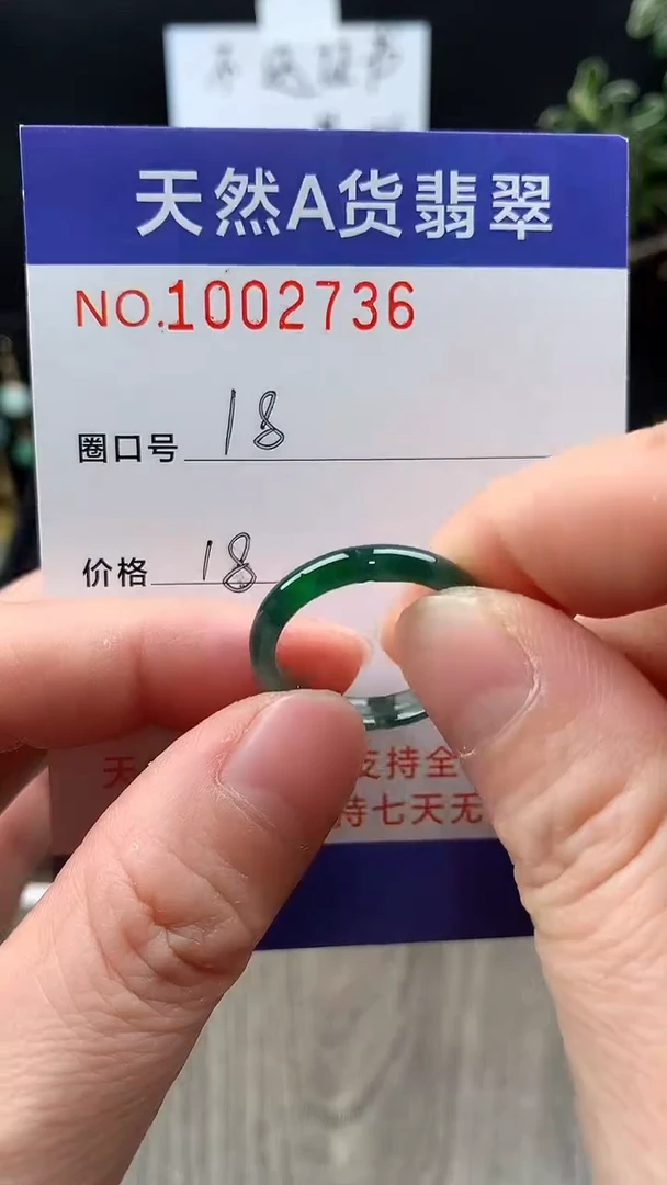 未镶嵌戒指翡翠18#