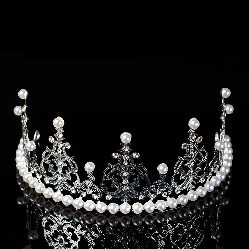 【喜花艺】皇冠普通半圆珍珠网红配饰鲜花花束装饰包花生日女王资材