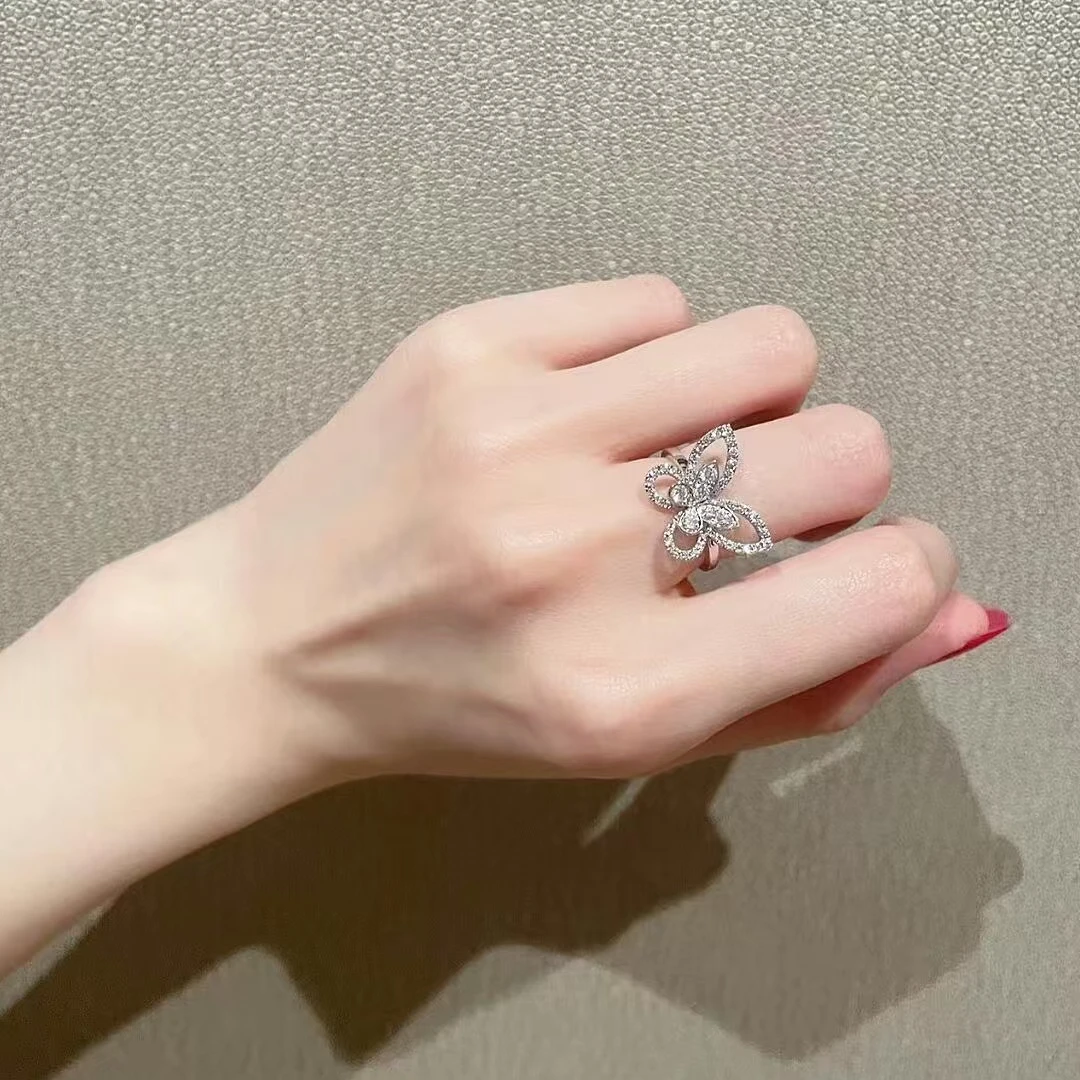 《蝴蝶》介子 复古轻奢满钻百搭丝巾