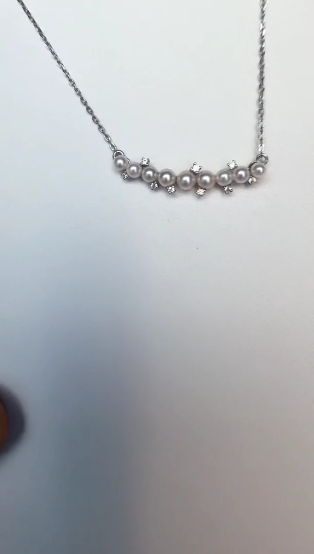 海水珍珠银S925镶嵌颈饰套链