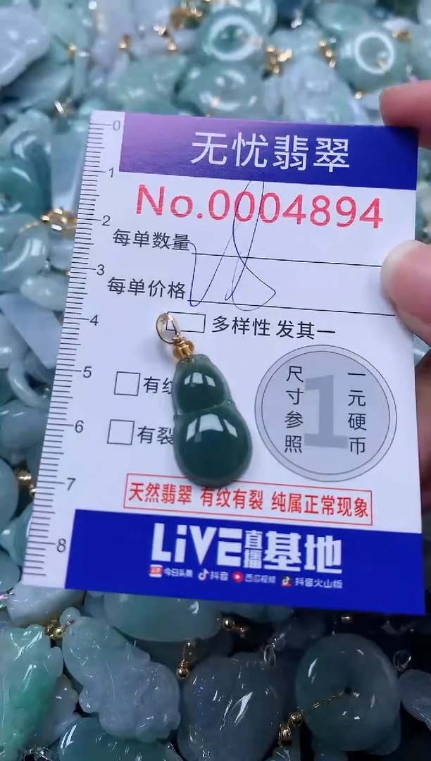 颈饰未镶嵌翡翠4894