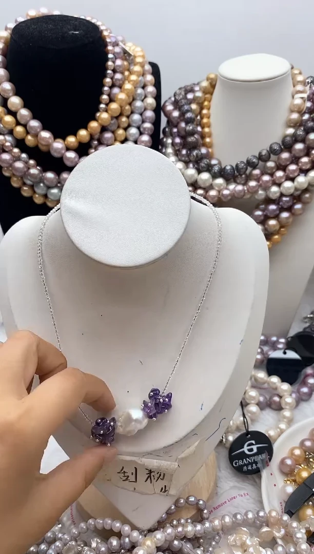 淡水珍珠钛钢颈饰143