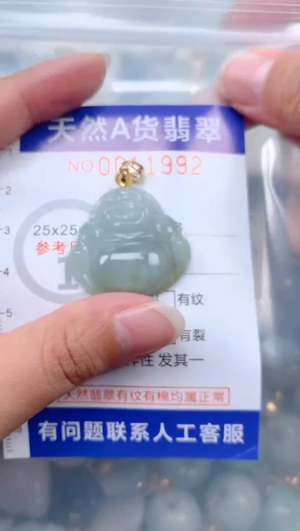 翡翠未镶嵌吊坠(不含链)1