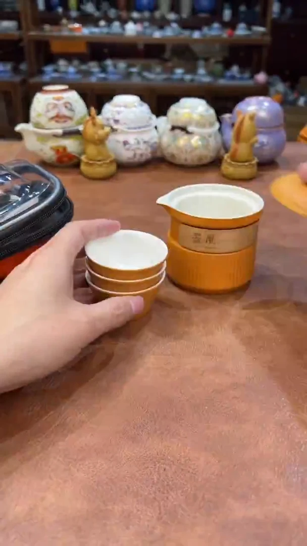 真的很便宜会开片的旅行茶具