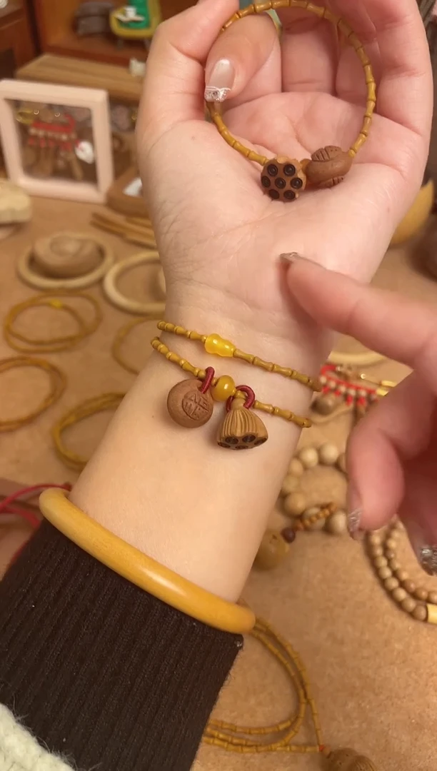 竹节手串一物一拍单圈好运连连