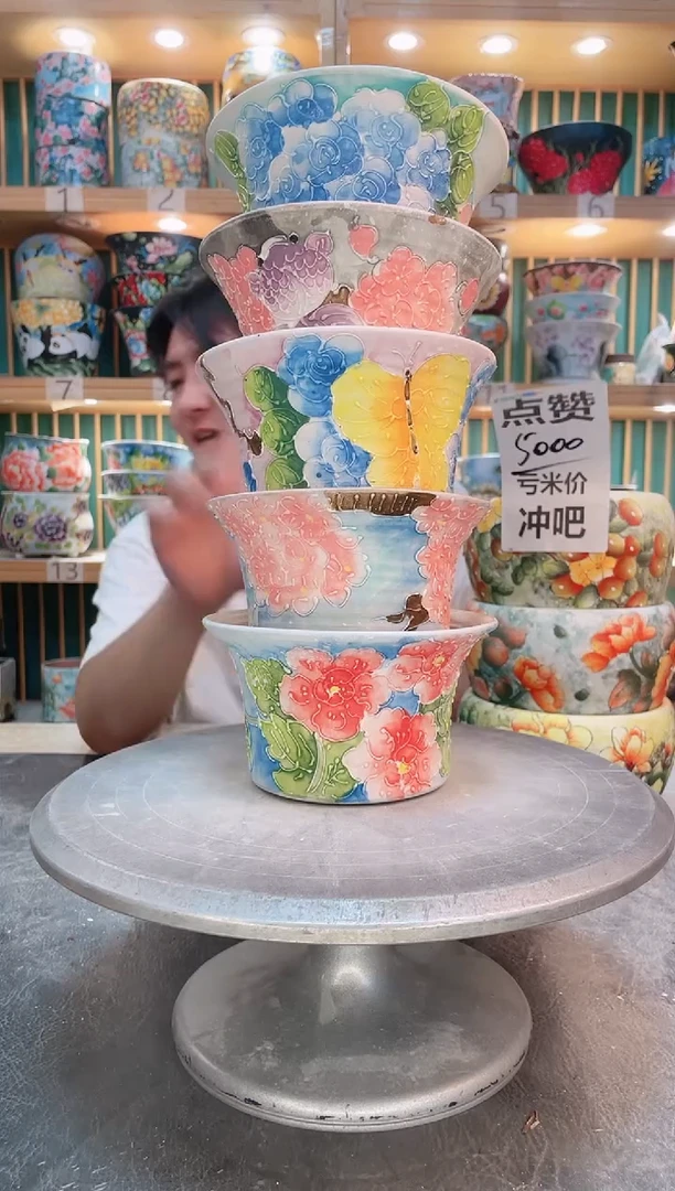 瓷片默认微瑕一物一拍1008-023-9个