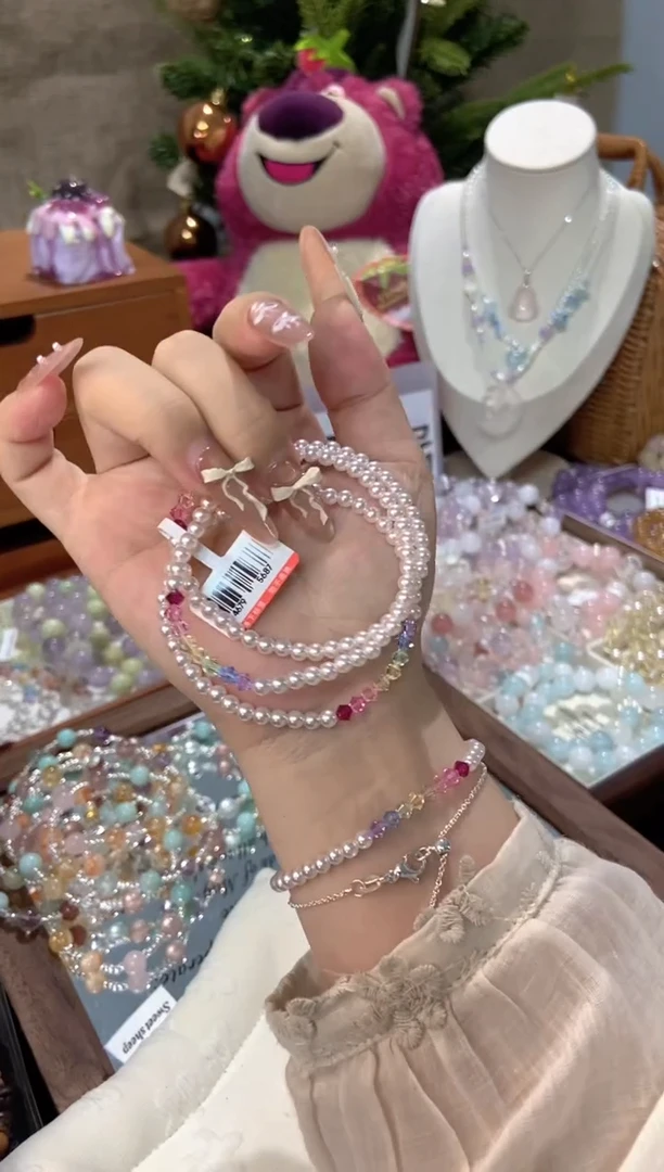 水晶手串未镶嵌孤品捡漏均匀瑕疵介意勿拍