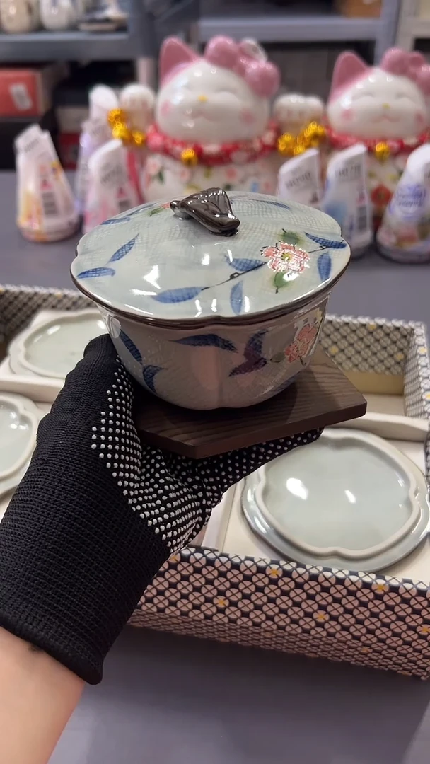 瓷片盆*满38包邮，编号：H106  4只