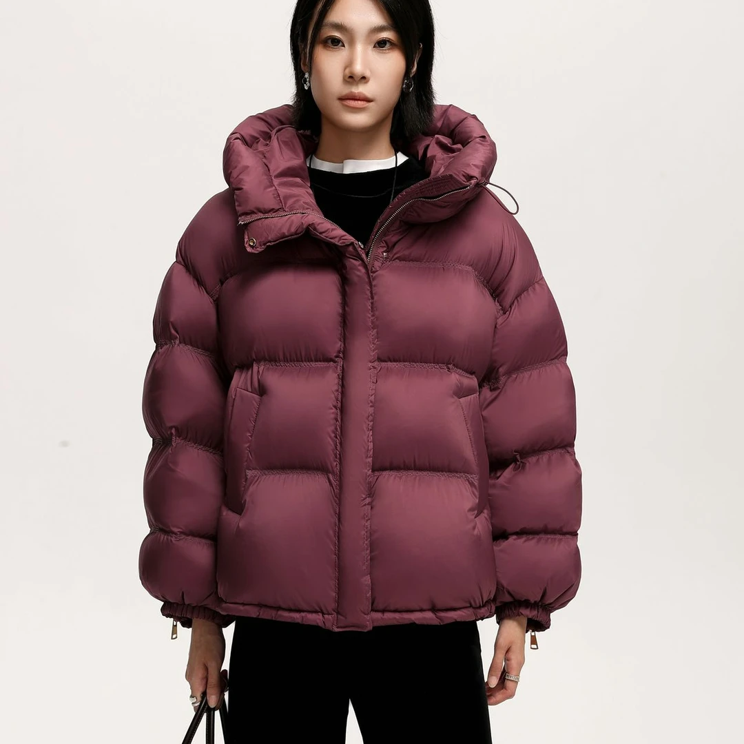 90%白鸭绒韩系高蓬泡芙面包服1022