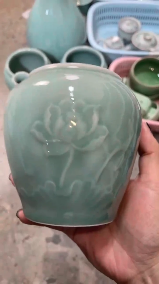 【闪购商品】荷花 特价福利 微瑕 慧仙青瓷