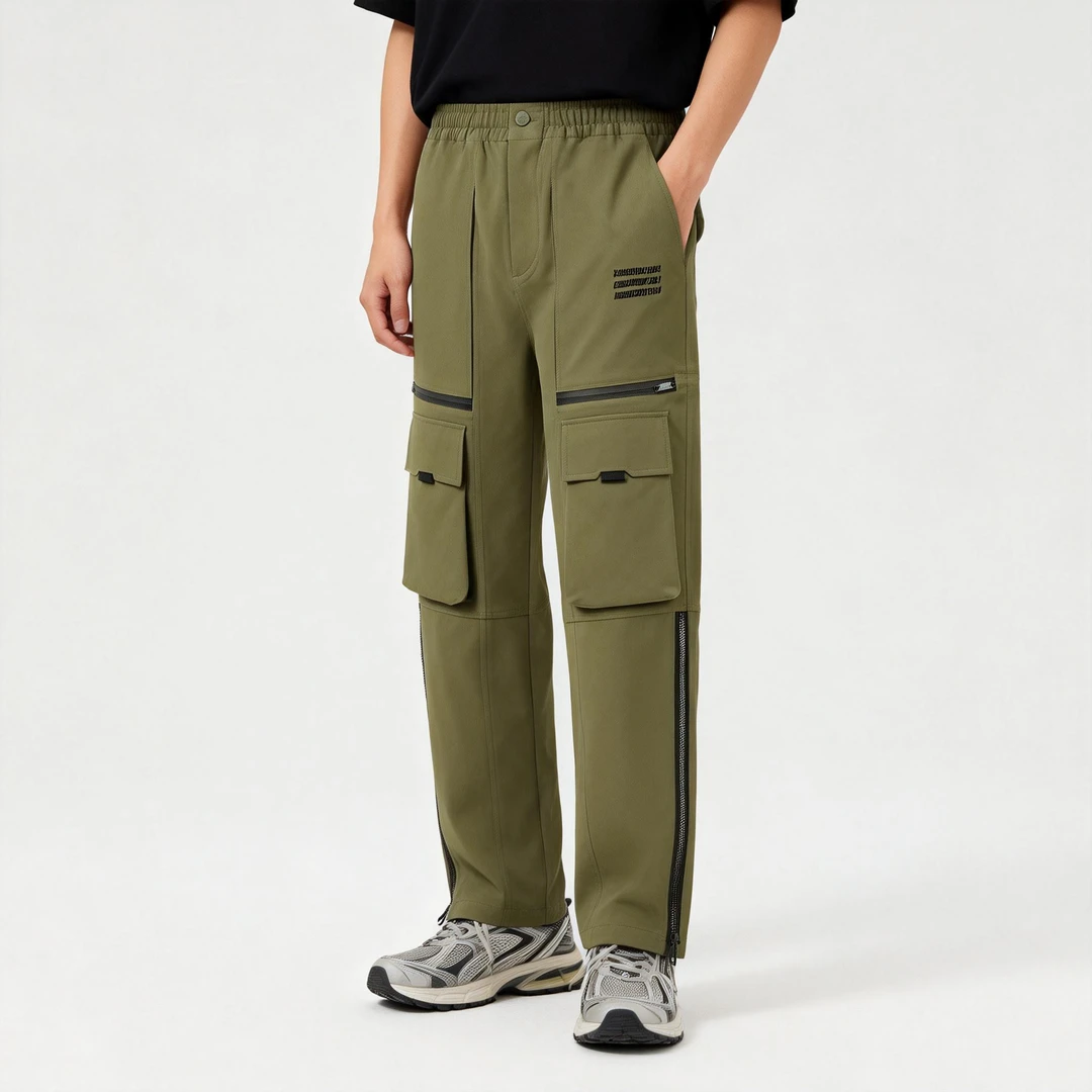 李宁运动裤男款秋季运动时尚系列舒适透气宽松运动长裤AYKSC69-1