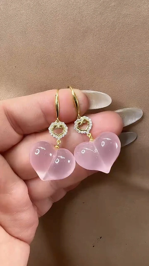 颈饰银S925镶嵌水晶耳环