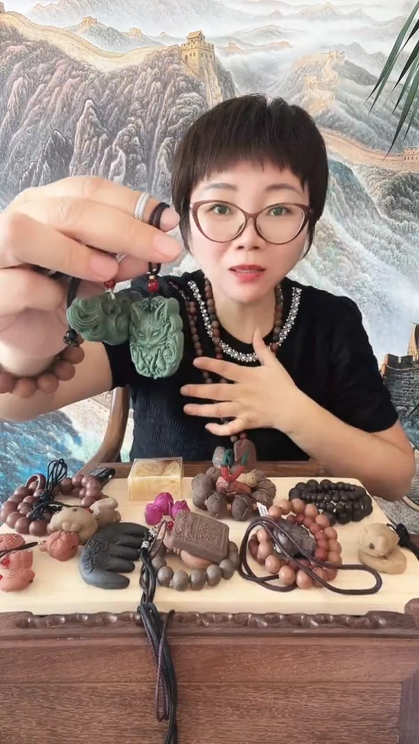 泥塑【青龙醒心】一对牌子