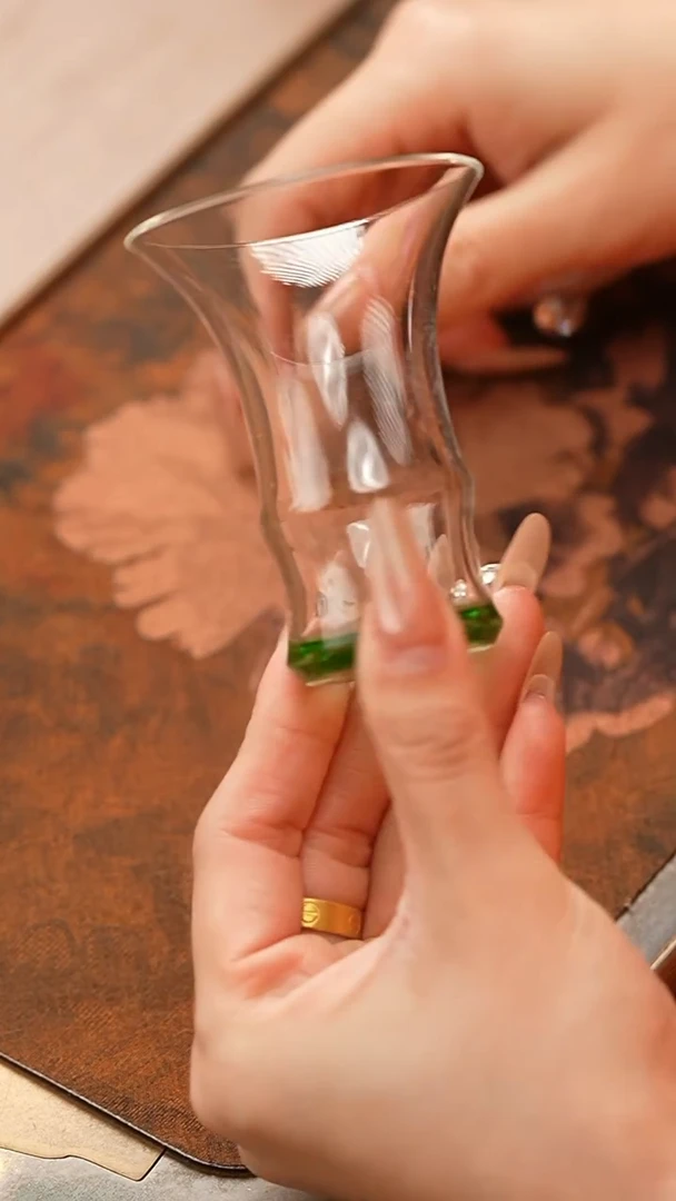 【闪购商品】禾器/晶彩君悦单杯/湖绿