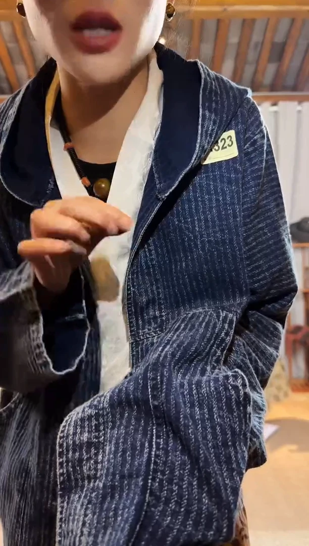 【闪购商品】设计师款蓝染帽衫