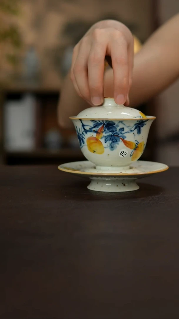 杯景德镇陶瓷杯碗柴烧多人