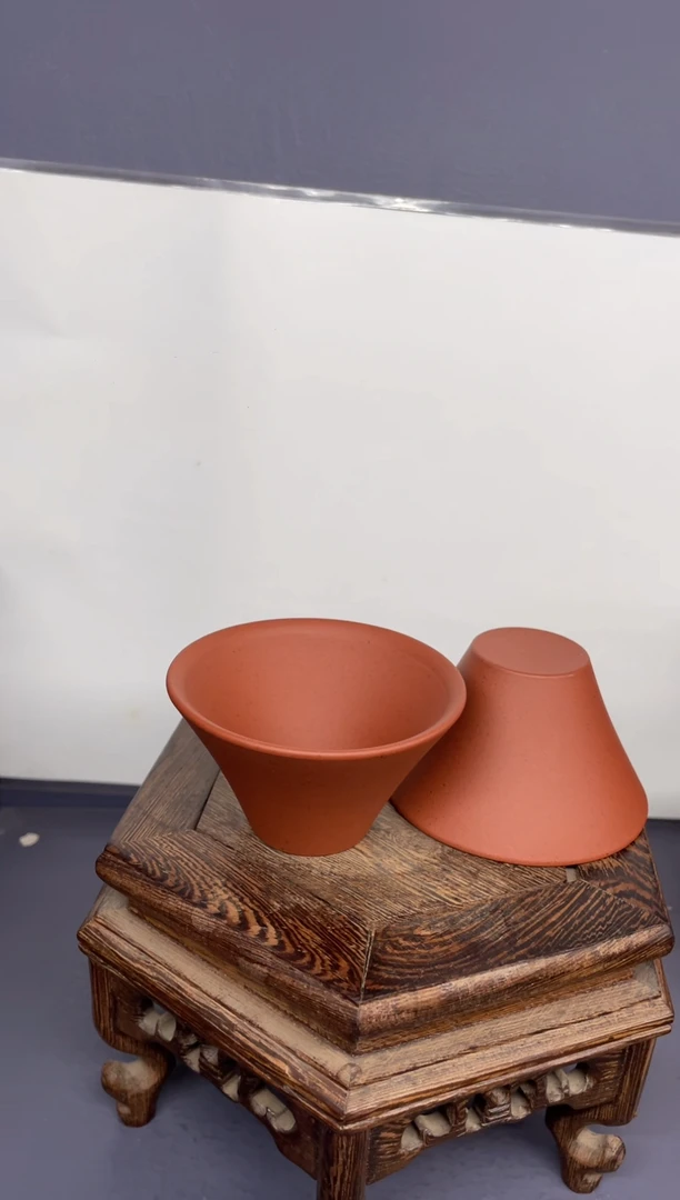 【闪购商品】紫砂茶壶红泥 斗笠杯 2
