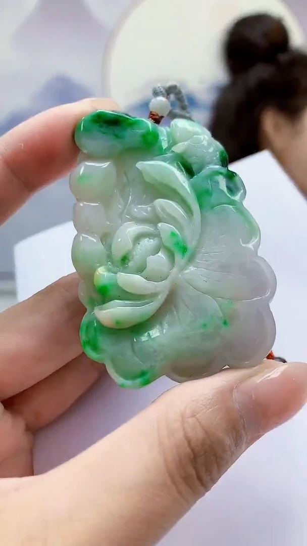 未镶嵌定制翡翠4829MM-毛货挂件26