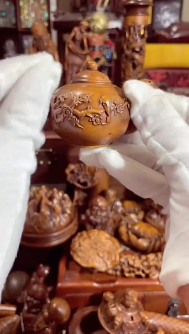 小叶黄杨小件喜上眉梢