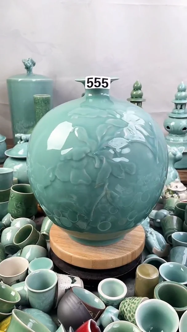 全手特价福利 微瑕 慧仙青瓷