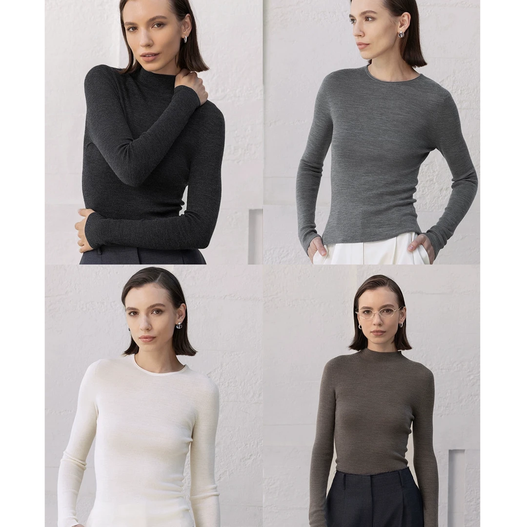 MARIUS  ’六色打底‘调色师2.0百搭圆领针织打底衫