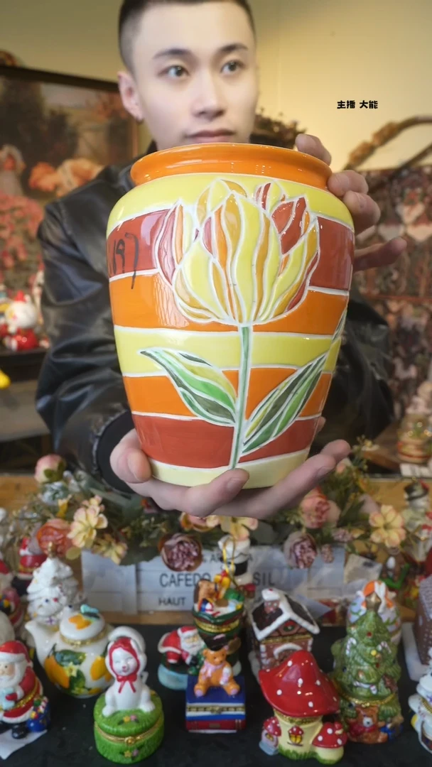 【闪购商品】默认微瑕高端树脂陶瓷摆件Q500