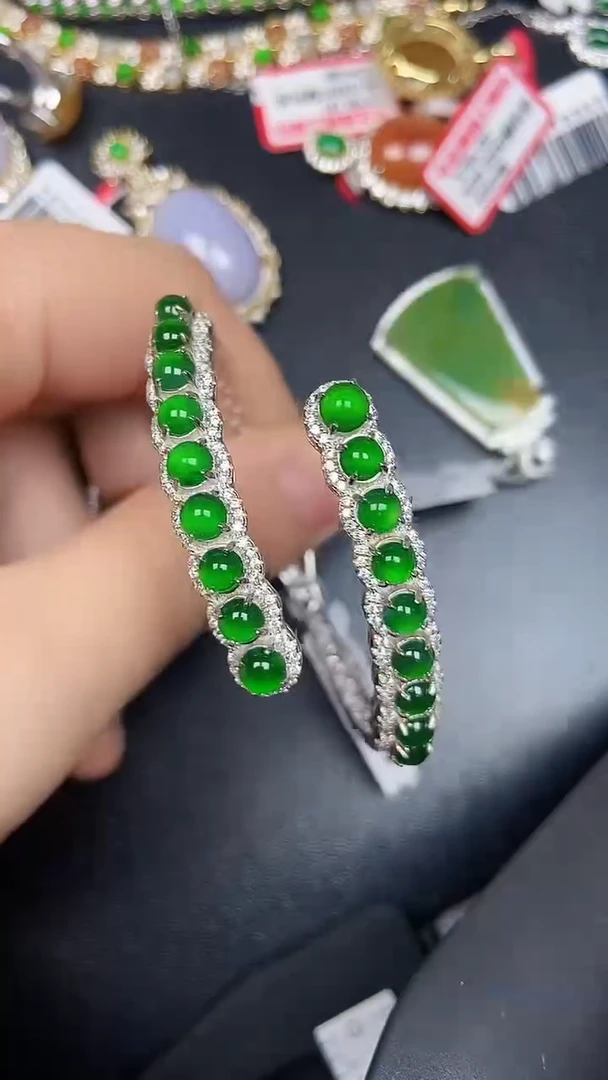 银S925镶嵌戒指翡翠4200