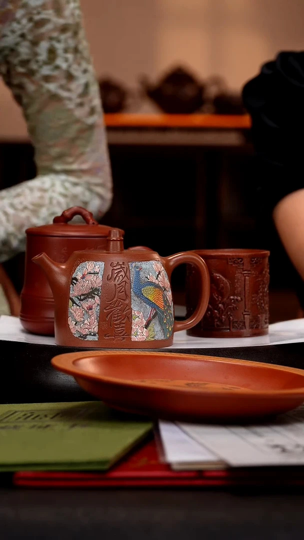 茶壶紫砂GHR47汉铎  老红泥  350cc