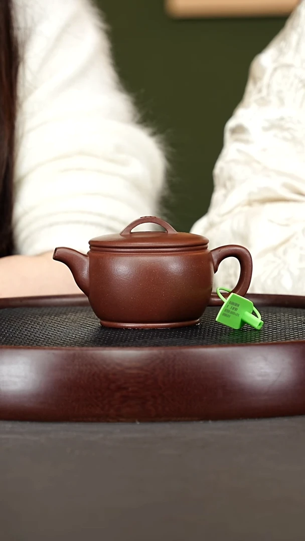 茶壶紫砂12CH汉瓦 紫檀泥220cc