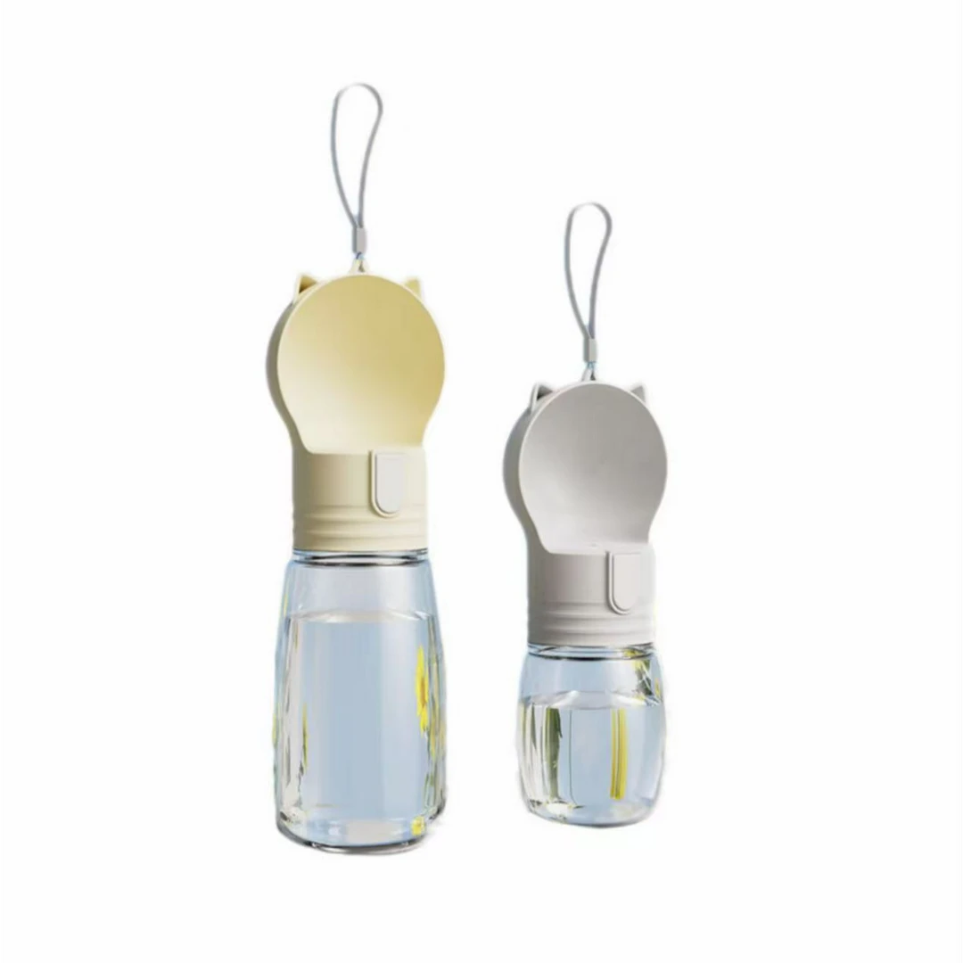 小巧外出水杯便携水壶狗狗饮水器喝水漏水喂水狗狗按压式户外喂水