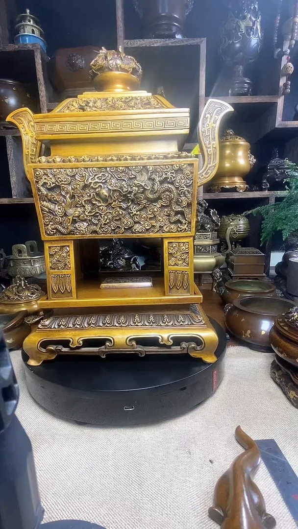 【闪购商品】苏工 普工精品铜 摆件熏香炉/摆件