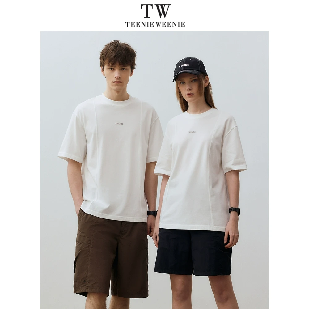 Teenie Weenie小熊男女款潮牌简约t恤老钱风休闲短袖TNRA25D613U