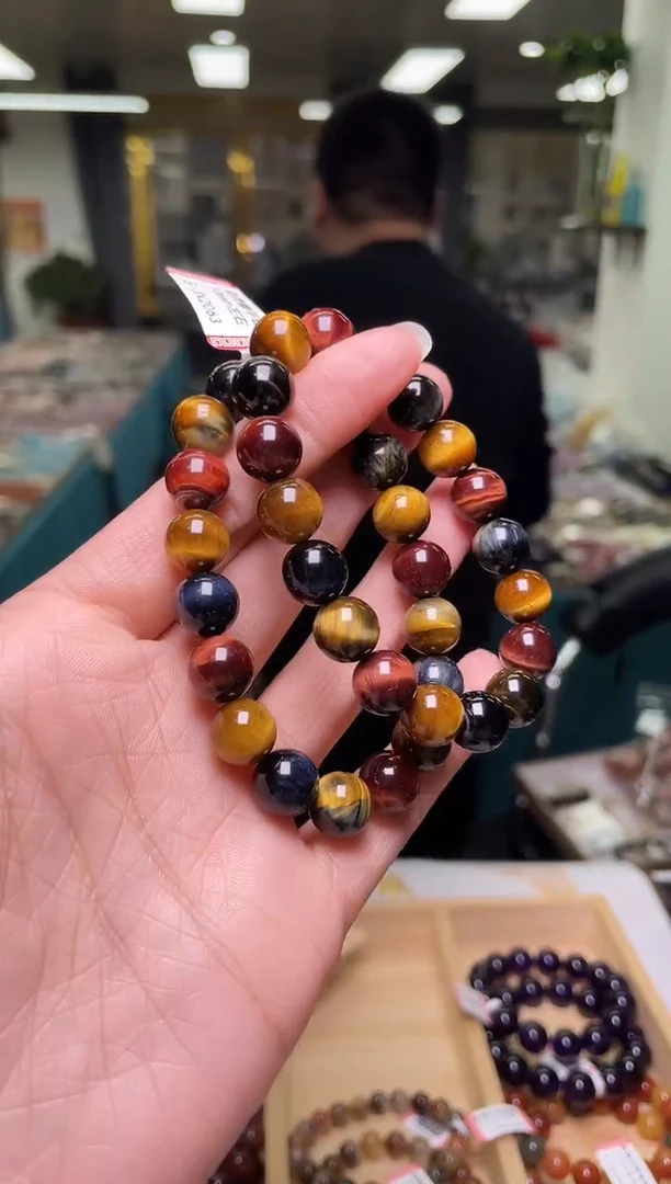 未镶嵌手链木变石（虎睛石）10±/x-295【