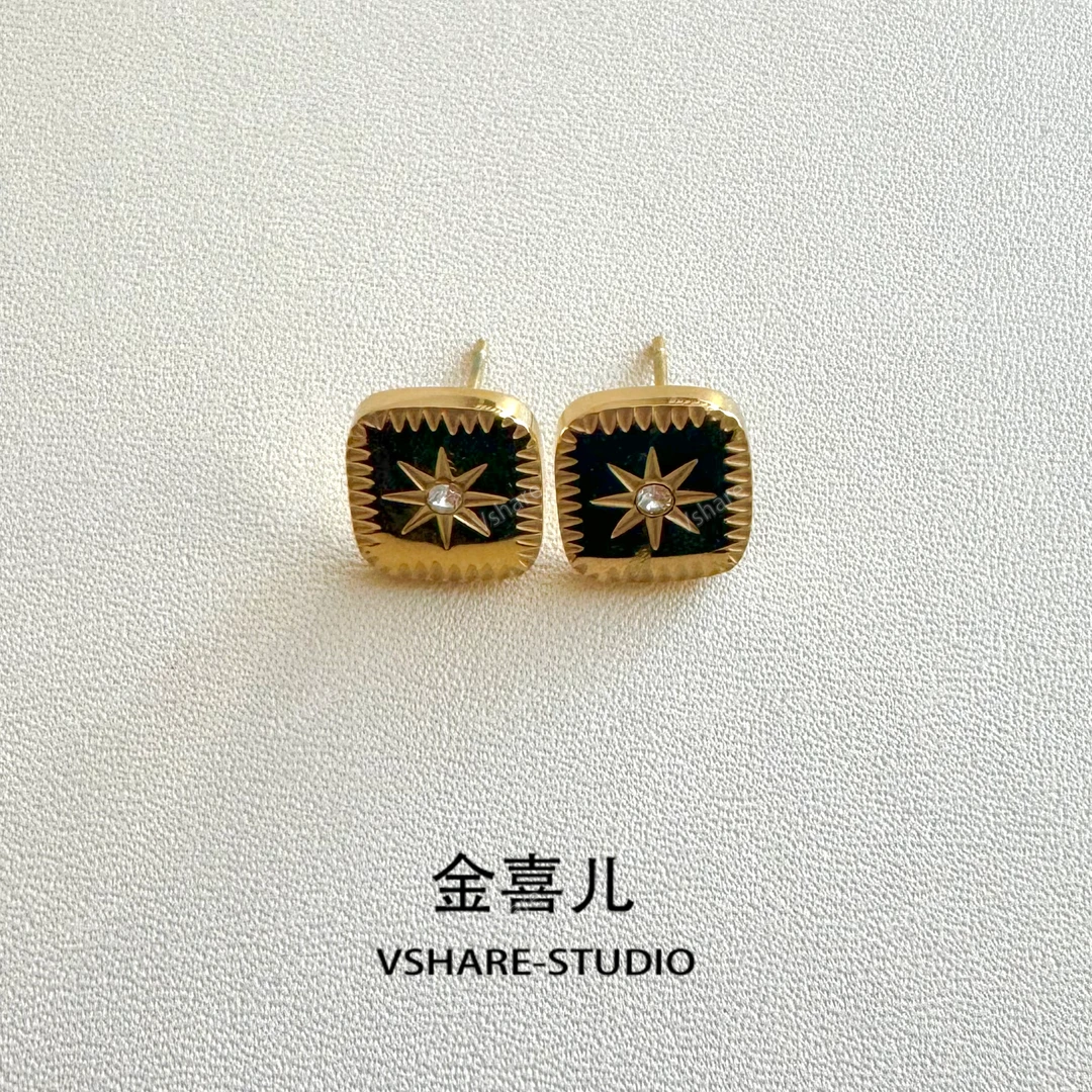 铜合金耳饰 【太阳花】（Vshare专属）气质简约高级感轻奢耳饰