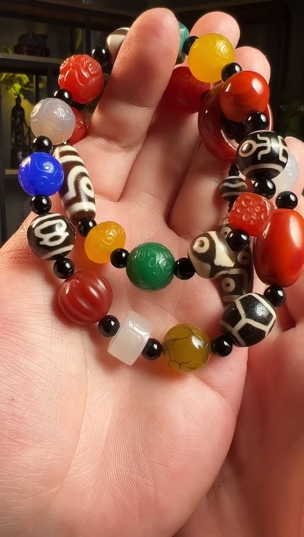 玛瑙/玉髓手串未镶嵌多圈手持