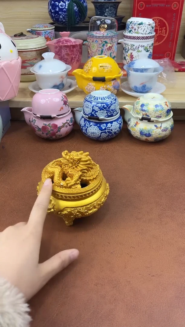 陶陶瓷茶具摆件旅行套组